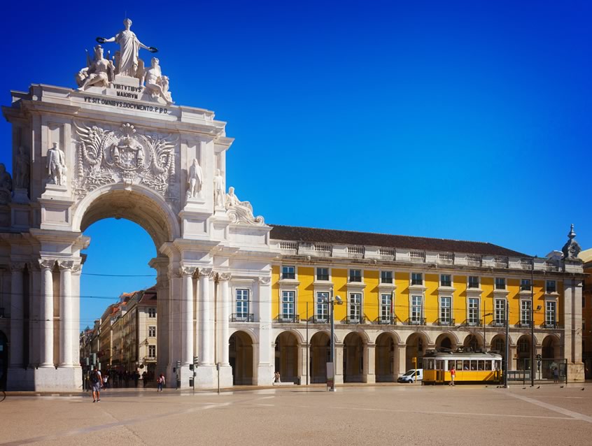 Rua Augusta Arch in Lisbon